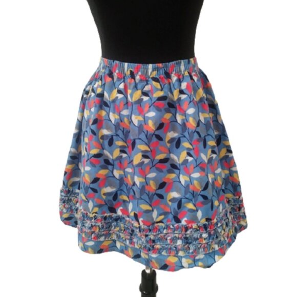 L.L. Bean Dresses & Skirts - L.L. Bean Ribbed Cotton Botanicals Skirt, Size 12